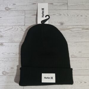 Hurley Men’s Seaward 2.0 Black Knit Beanie – NWT, One Size